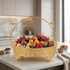 Gold Sepet Kristal Taşlı Çikolatalık Meyvelik LKM-251 Gold Sepet Kristal Taşlı Çikolatalık Meyvelik LKM-251