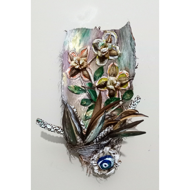 Güneşin Çiçeklerde Yansıması Kapı Süsü