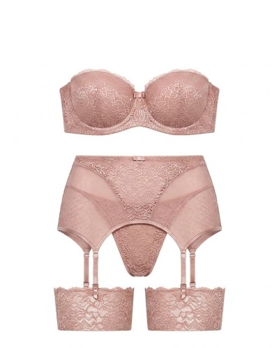 Intense Lolita Jartiyer Takım - (Lotus Cup) - Rose