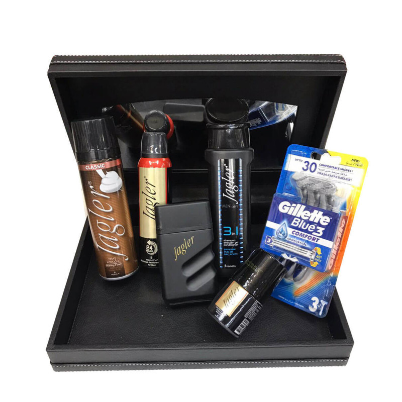 Jagler Traş Deri Kutu 7 Parça Tırnak Seti Hediyeli