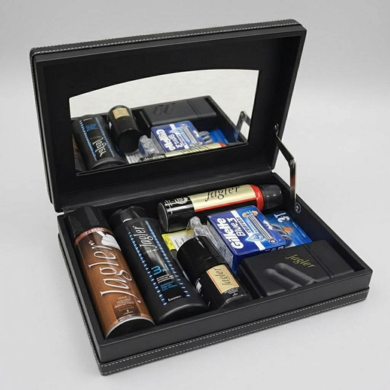 Jagler Traş Deri Kutu 7 Parça Tırnak Seti Hediyeli