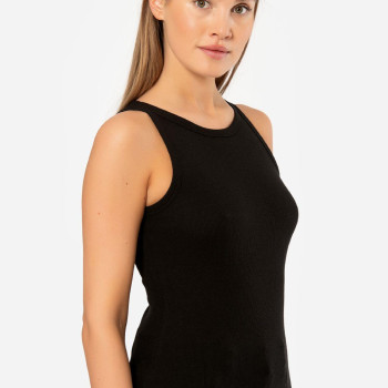 Kadin Halter Yaka Fitilli Atlet 3403/Siyah