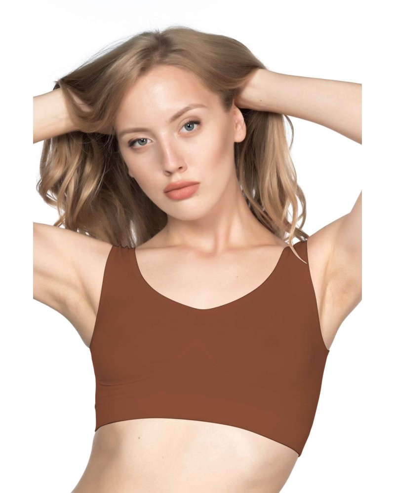 KAHVE MI Emay 4005 Soft Kalın Askı Büstiyer
