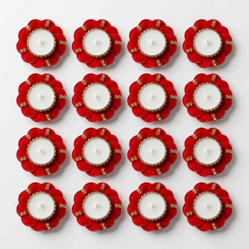 Kına Gecesi Boncuklu Mumlar 12 Adet