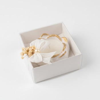 Alçı Tabanlı Kına Gecesi Mumu 12'li Paket - Kına Gecesi Dağıtmalık Hediyelik