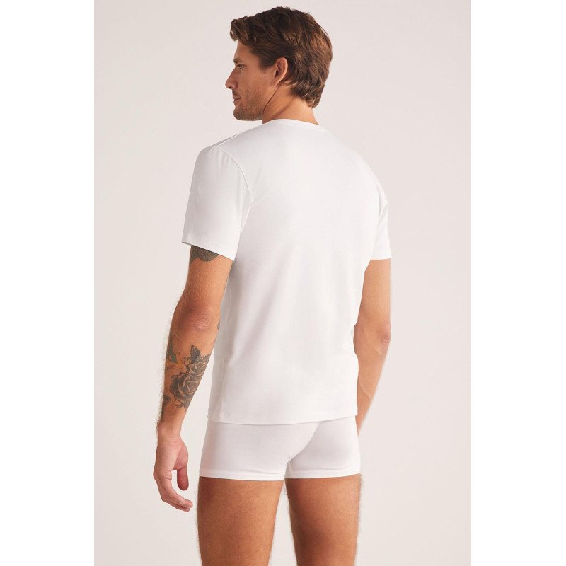 Kom Antonio V Yaka Pamuklu Erkek Tshirt