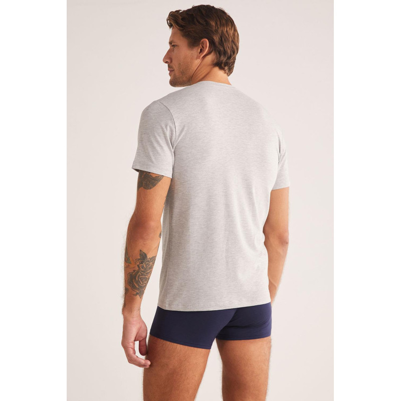 Kom Antonio V Yaka Pamuklu Erkek Tshirt