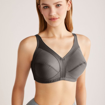 Kom Antrasit Bianca Kapsız ve Telsiz Toparlayıcı Sütyen