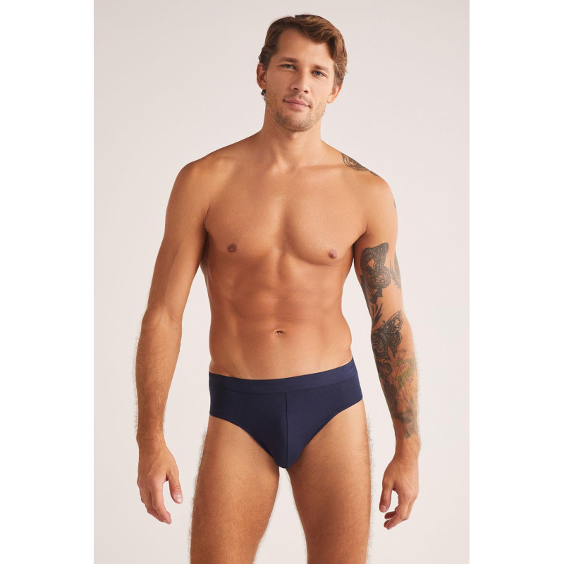 Kom Ariel Lacivert Erkek Slip 2'li Avantajlı Paket