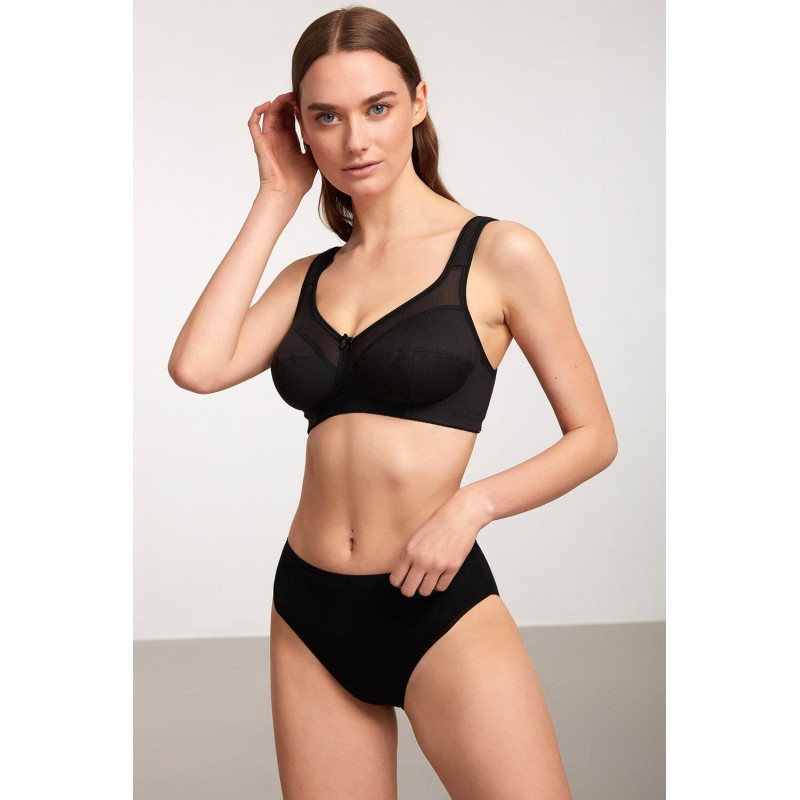 KOM Balensiz Toparlayıcı Carnel Sütyen Siyah