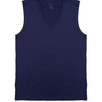 Kom Barny Lacivert V Yakalı Pamuk 2 li Erkek Atlet 