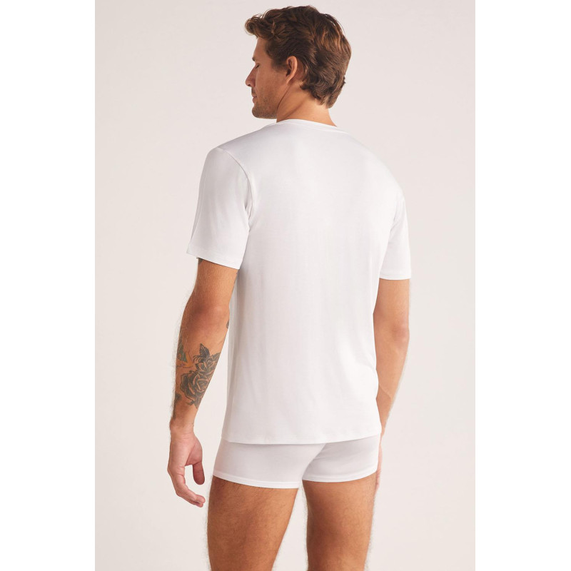 Kom Emilio V Yaka Modal Erkek Tshirt Byz