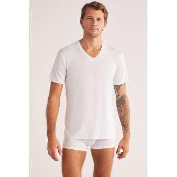 Kom Emilio V Yaka Modal Erkek Tshirt Byz