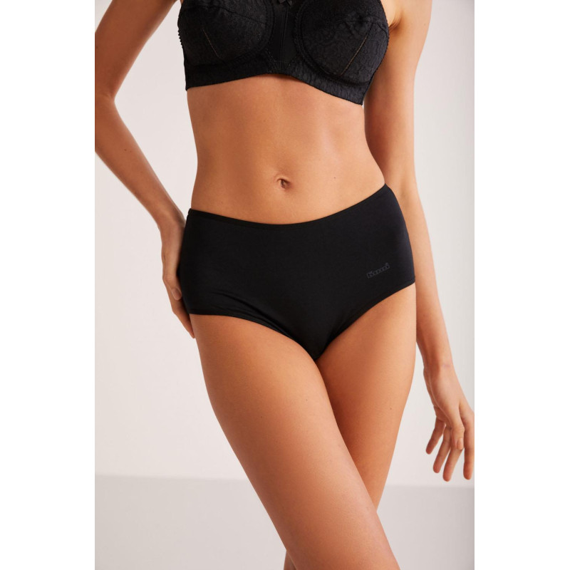 Kom Basic Maxi Yüksek Bel 2’li Kadın Külot Siyah