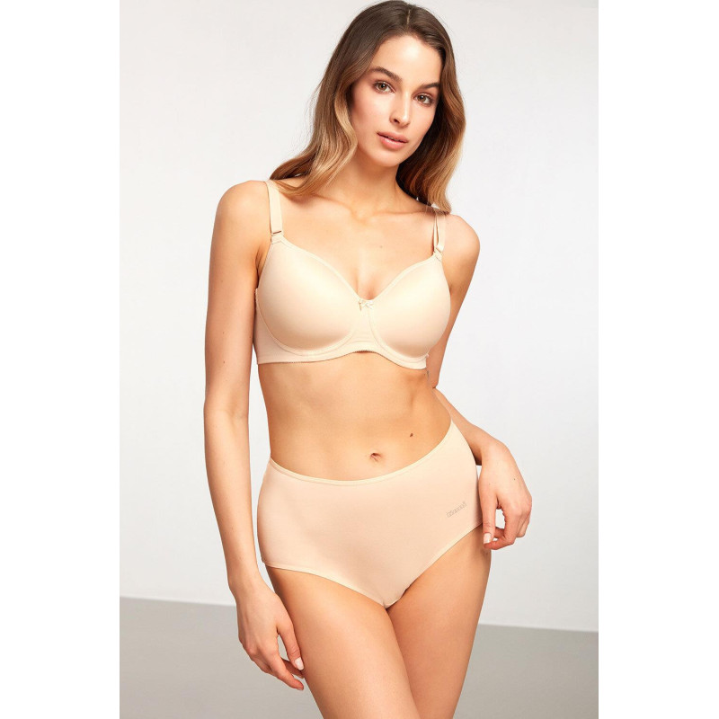 Kom Basic Maxi Yüksel Bel 2 Li Kadın Külot Ten