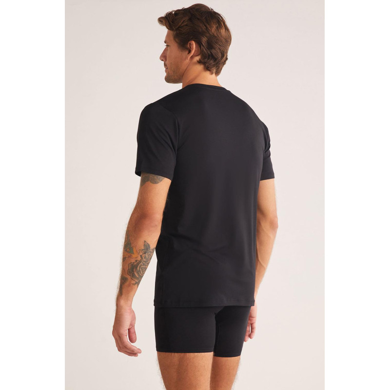 Kom Emilio V Yaka Modal Erkek Tshirt Lacivert