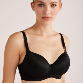 KOM Lidya Siyah Desteksiz Balenli Sütyen