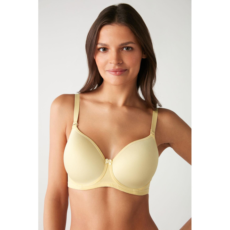 KOM Lidya Ekru Desteksiz Balenli Sütyen