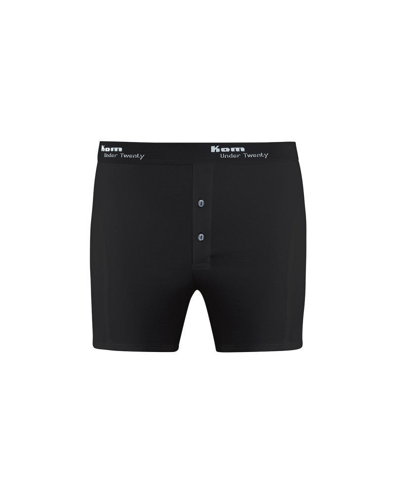 Kom Long Şort Erkek 2'li Boxer Siyah 