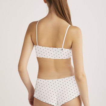 KOM Polka Puantiyeli Kadın Şort Beyaz KOM Polka Puantiyeli Kadın Şort Beyaz
