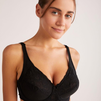 Kom Rosenna Siyah Balenli Telli Toparlayıcı Sütyen