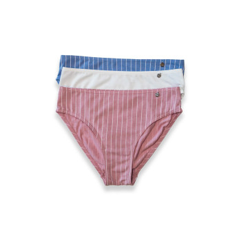 KOM Stripe 3'lü Kadın Bikini Külot KOM Stripe 3'lü Kadın Bikini Külot