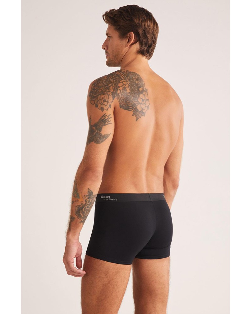 Kom Tight Siyah 2'li Şort Boxer 2'li Avantajlı Paket Kom Tight Siyah 2'li Şort Boxer 2'li Avantajlı Paket