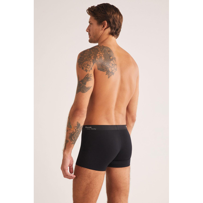 Kom Tight Siyah 2'li Şort Boxer 2'li Avantajlı Paket