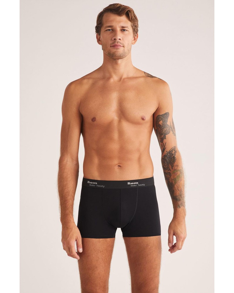 Kom Tight Siyah 2'li Şort Boxer 2'li Avantajlı Paket Kom Tight Siyah 2'li Şort Boxer 2'li Avantajlı Paket