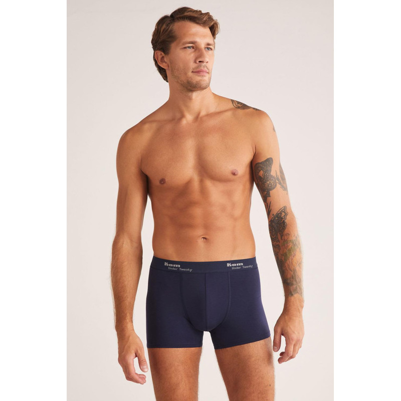 Kom Tight 2'li Şort Boxer 2'li Avantajlı Paket Lacivert