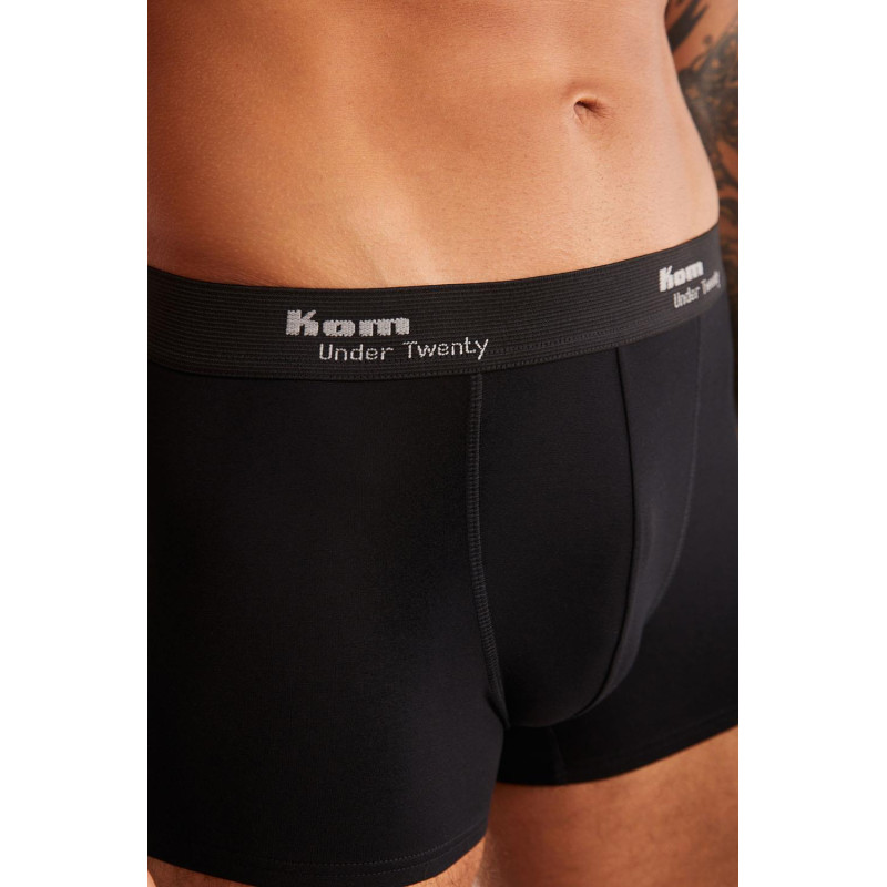 Kom Tight Siyah 2'li Şort Boxer 2'li Avantajlı Paket