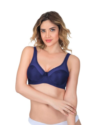 LACİVERT  MI Emay 169 C Basic Balenli Toparlayıcı Sütyen