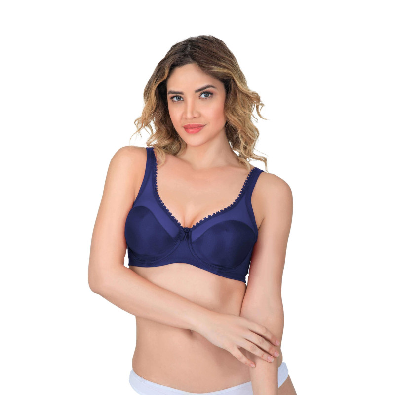 LACİVERT  MI Emay 169 C Basic Balenli Toparlayıcı Sütyen