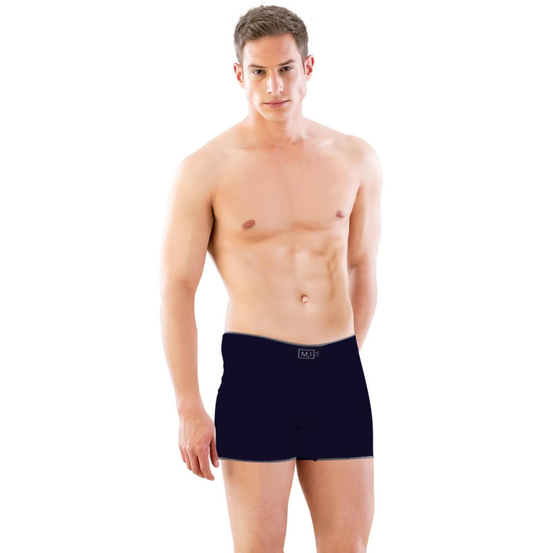 LACİVERT  MI Emay 2108 Seamless uzun Erkek Boxer