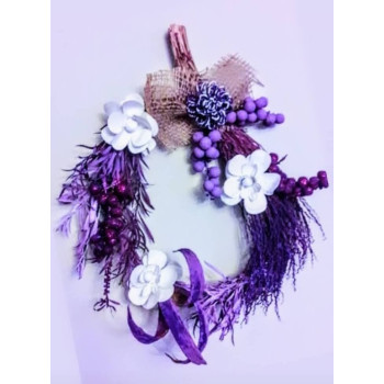 Lila Mor Elit Kapı Süsü