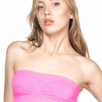 NEON FUŞYA MI Emay 4002 Soft Straplez Büstiyer