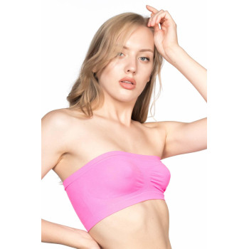 NEON FUŞYA MI Emay 4002 Soft Straplez Büstiyer