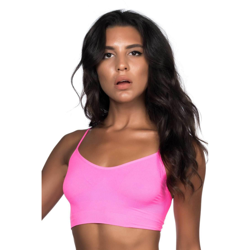 NEON FUŞYA MI Emay 4003 Soft İp Askı Büstiyer