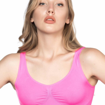 NEON FUŞYA MI Emay 4005 Soft Kalın Askı Büstiyer