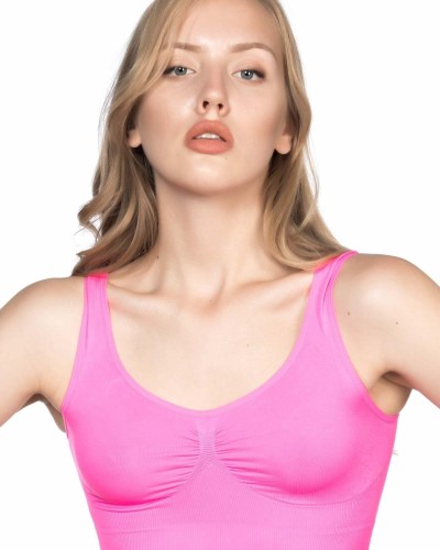 NEON FUŞYA MI Emay 4005 Soft Kalın Askı Büstiyer