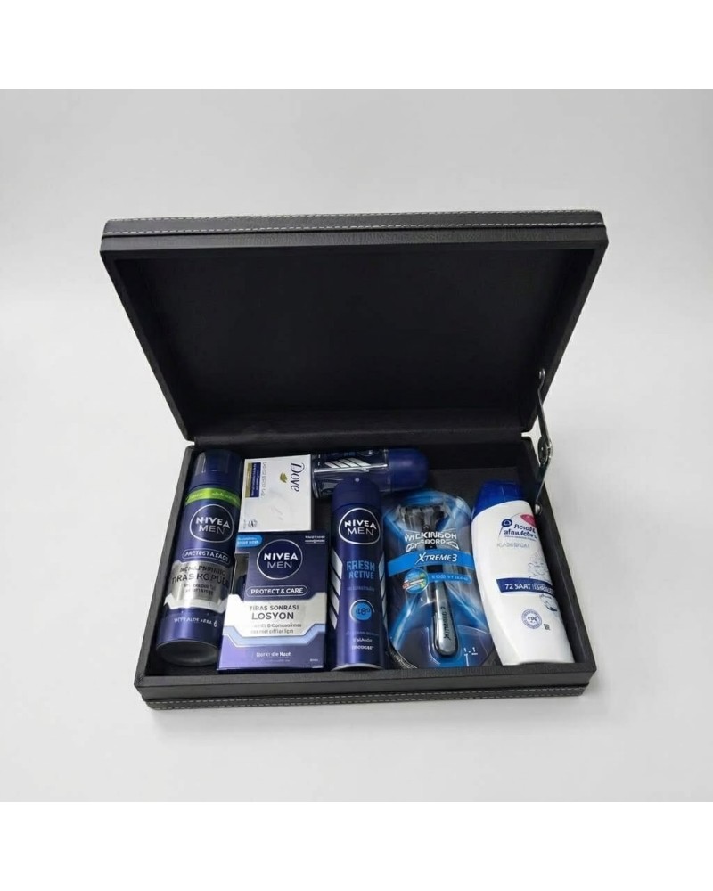 Nivea 8'li Damat Bohçası Bakım Seti - Deri Aynalı Kutuda & Tırnak Seti Hediyeli