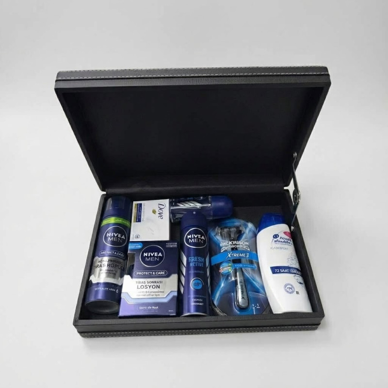 Nivea 8'li Damat Bohçası Bakım Seti - Deri Kutuda & Tırnak Seti Hediyeli