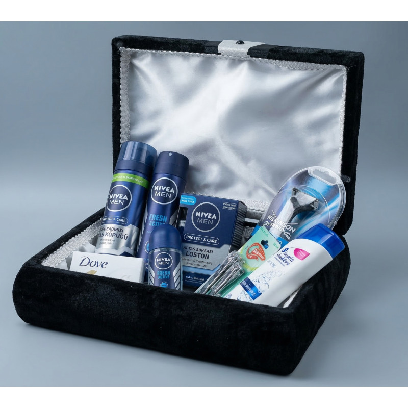 Nivea 8li Damat Figürlü Kutuda Traş Tırnak Seti Hediyeli