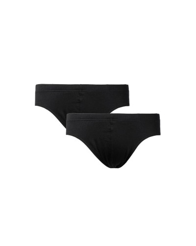 Kom Paul Pamuklu Basic 2 li Erkek Slip - Siyah