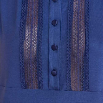 Pierre Cardin 2800 Kadın Lacivert Dantelli Penye 3'lü Sabahlıklı Pijama Takım Pierre Cardin 2800 Kadın Lacivert Dantelli Penye 3'lü Sabahlıklı Pijama Takım