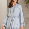Pierre Cardin 2800 Kadın Mist Dantelli Penye 3'lü Sabahlıklı Pijama Takım