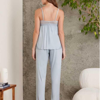 Pierre Cardin 2820 Kadın Mist Dantelli Penye 3'lü Sabahlıklı Pijama Takım Pierre Cardin 2820 Kadın Mist Dantelli Penye 3'lü Sabahlıklı Pijama Takım