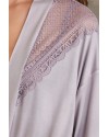 Pierre Cardin 2820 Kadın Royal Dantelli Penye 3'lü Sabahlıklı Pijama Takım