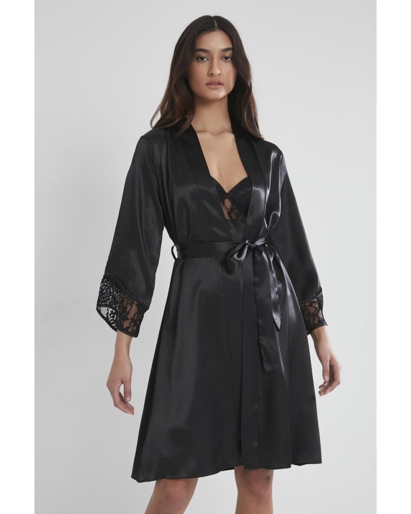 Pierre Cardin Siyah 2li Balensiz Kaplı Gecelik Sabahlık 4075 Pierre Cardin Siyah 2li Balensiz Kaplı Gecelik Sabahlık 4075