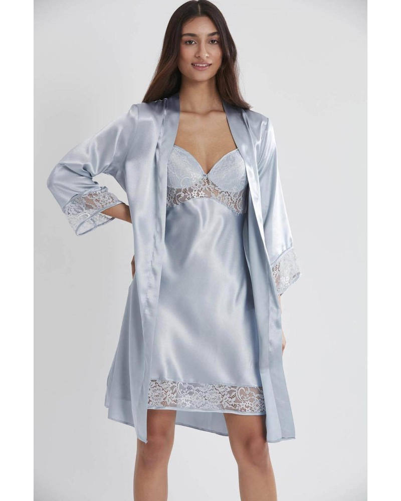 Pierre Cardin 2li Balensiz Kaplı Gecelik Sabahlık 4075 mist Pierre Cardin 2li Balensiz Kaplı Gecelik Sabahlık 4075 mist